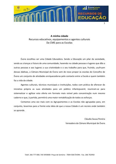 Documento integral (PDF) - Câmara Municipal de Évora