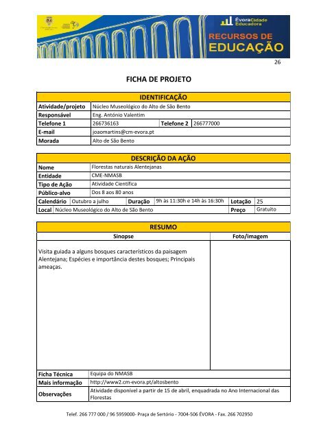 Documento integral (PDF) - Câmara Municipal de Évora