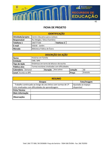 Documento integral (PDF) - Câmara Municipal de Évora