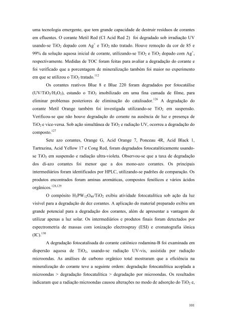 Degradação de Substâncias de Relevância Ambiental por ...