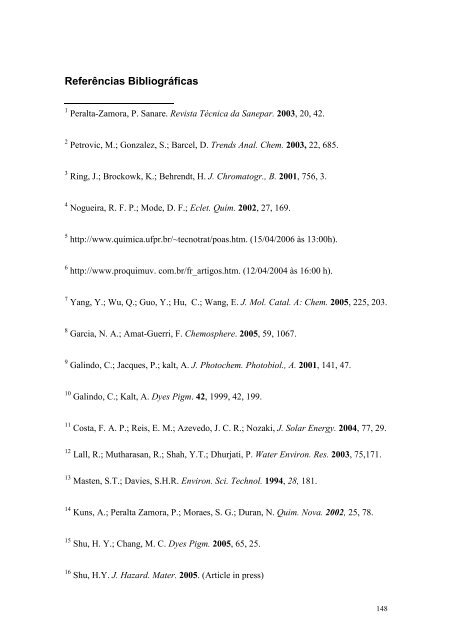 Degradação de Substâncias de Relevância Ambiental por ...