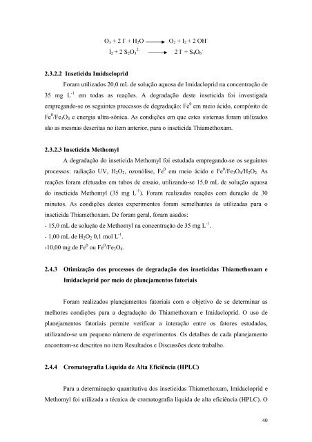 Degradação de Substâncias de Relevância Ambiental por ...