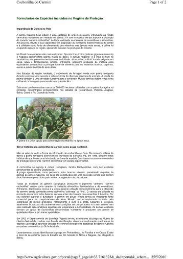 Page 1 of 2 Cochonilha do Carmim 25/5/2010 http://www.agricultura ...