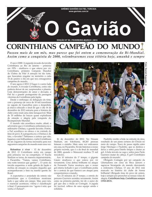 Corinthians Bi Campeão Mundial 2012  Campeões mundiais, Campeão mundial de  clubes, Campeão