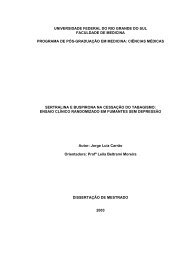 Sertralina e buspirona na cessação do tabagismo: ensaio clínico ...