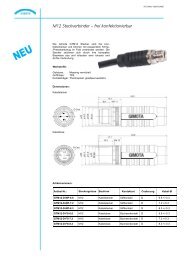 M12 Steckverbinder – frei konfektionierbar - Gimota AG