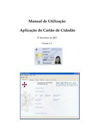 Manual de Utilização Aplicação do Cartão de ... - Portal do Cidadão
