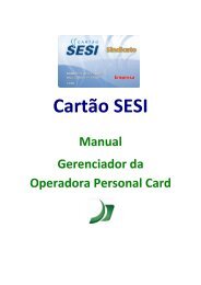 Cartão SESI