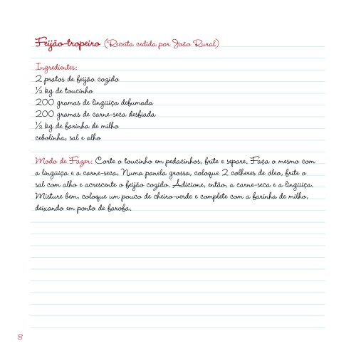 Caderno de Receitas