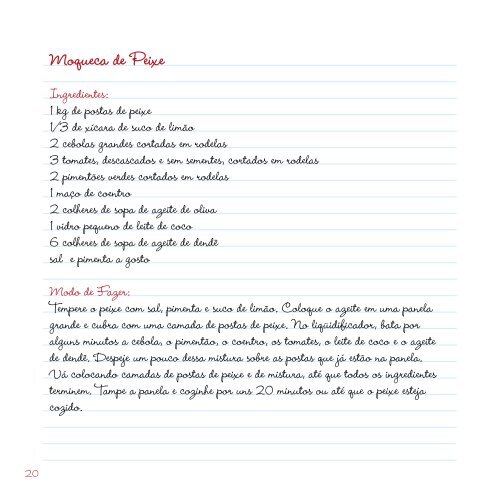 Caderno de Receitas