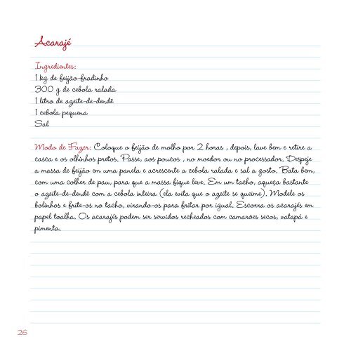 Caderno de Receitas