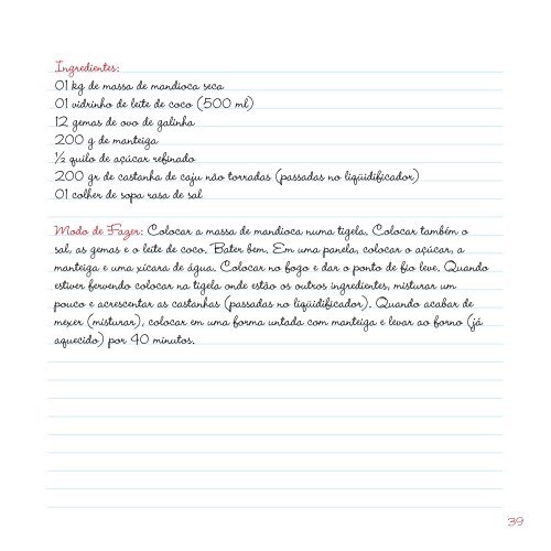 Caderno de Receitas