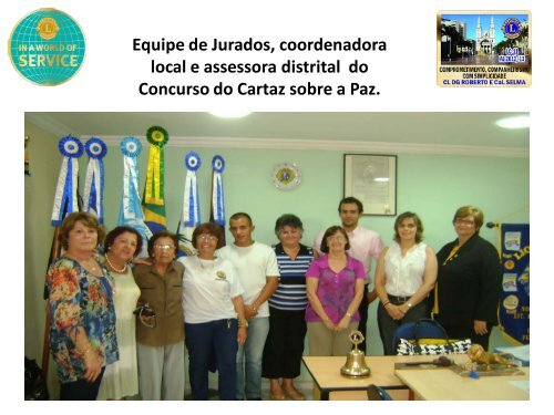 Concurso Cartaz sobre a Paz - Lions Clube Distrito LC11