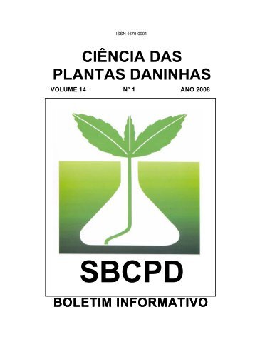 boletim vol 14 nº1 2008 - Sociedade Brasileira da Ciência das ...
