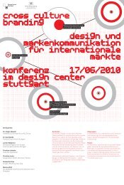 Programm + Anmeldung - Design Center Stuttgart