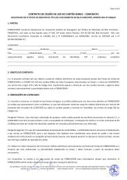 contrato de cessão de uso do cartão bhbus – comodato - Transfácil