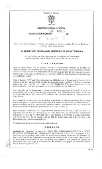 Ver Resolución 180825 del 29/05/2012