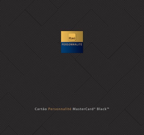 Cartão Personnalité MasterCard® Black™ - Itaú Personnalité