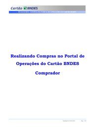 Manual do Comprador - Compras Diretas (PDF) - Cartão BNDES