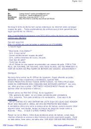 março2011 Página 1 de 3 6/5/2011 No blog O Grito do ... - Fala Bicho