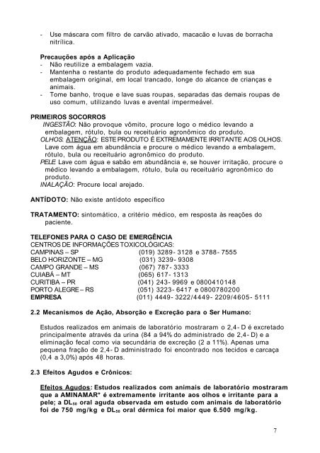 AMINAMAR - Secretaria da Agricultura e Abastecimento