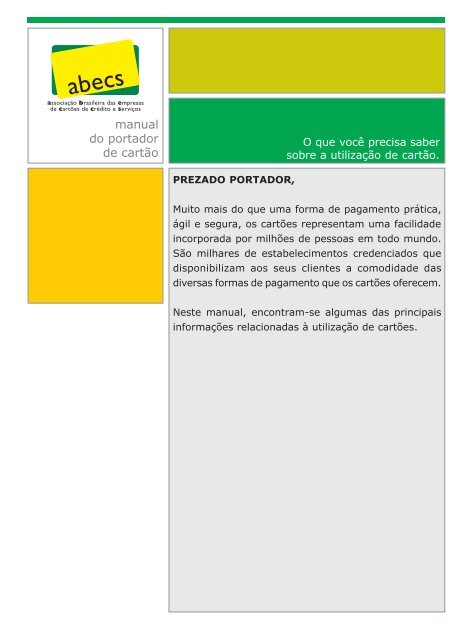 manual do portador de cartão - Caixa Econômica Federal