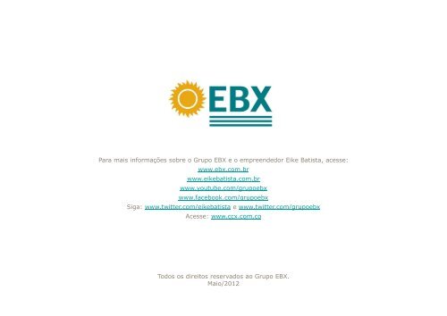 Maior projeto greenfield de mineração integrada de carvão ... - EBX