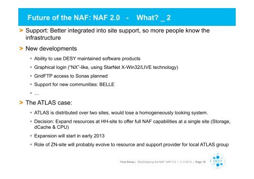 (Re-)Designing the National Analysis Facility: NAF 2.0 - Desy