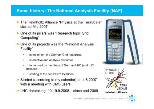 (Re-)Designing the National Analysis Facility: NAF 2.0 - Desy