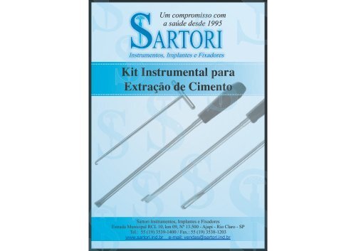 Catálogo Extração de Cimento - Sartori Instrumentos Cirúrgicos