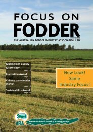 FOCUS ON - Australian Fodder Industry Association