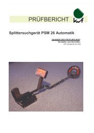 PRÜFBERICHT - Detector-Scout