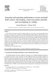 Assessing and reporting performances on pre-sessional EAP courses