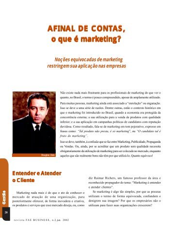 Afinal de contas, o que é o marketing