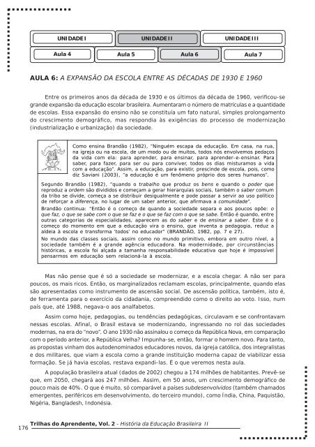 História da Educação Brasileira II - UFPB Virtual