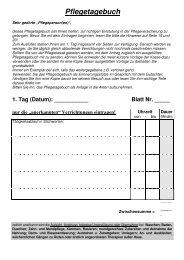 Pflegetagebuch - 1. Tag - Deutsche Alzheimer Gesellschaft e.V.