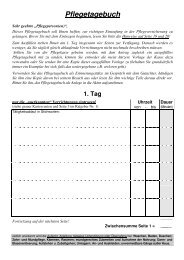 Pflegetagebuch - Deutsche Alzheimer Gesellschaft e.V.