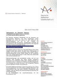 die Stellungnahme als PDF zum Ausdrucken - Deutsche Alzheimer ...