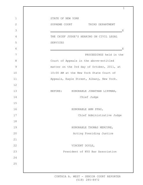 Transcript - Unified Court System