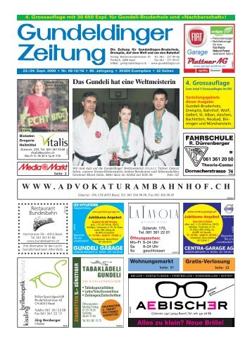 Ausgabe ansehen - Gundeldinger Zeitung