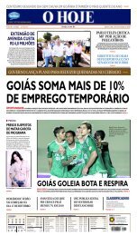 GOIÁS SOMA MAIS DE 10% DE EMPREGO TEMPORÁRIO - O Hoje