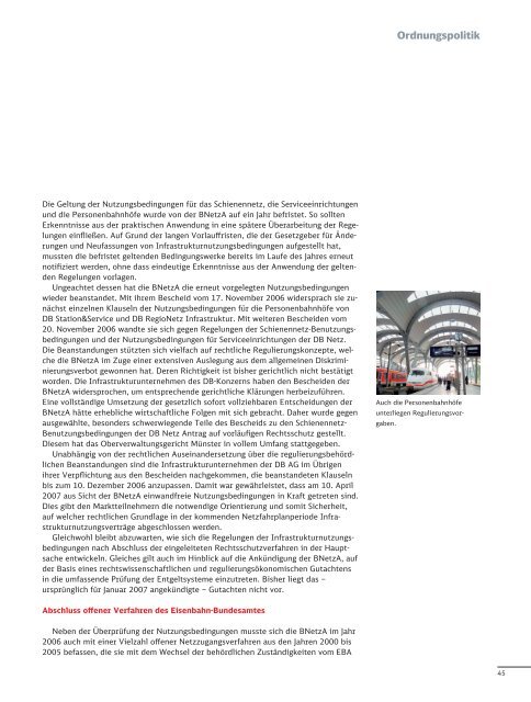Wettbewerbsbericht 2007 - Deutsche Bahn  AG