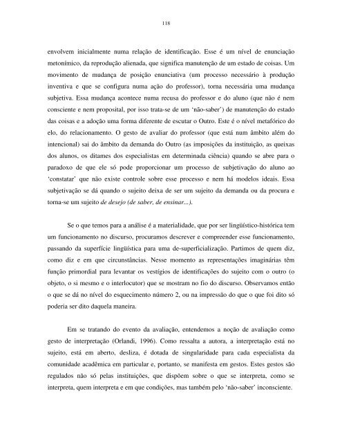 Processo discursivo e subjetividade: vozes ... - Maralice Neves