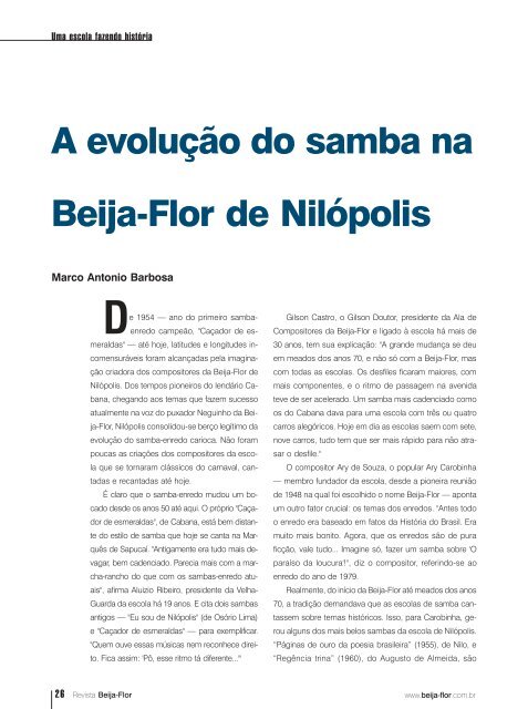 Revista 2002 - Beija-Flor