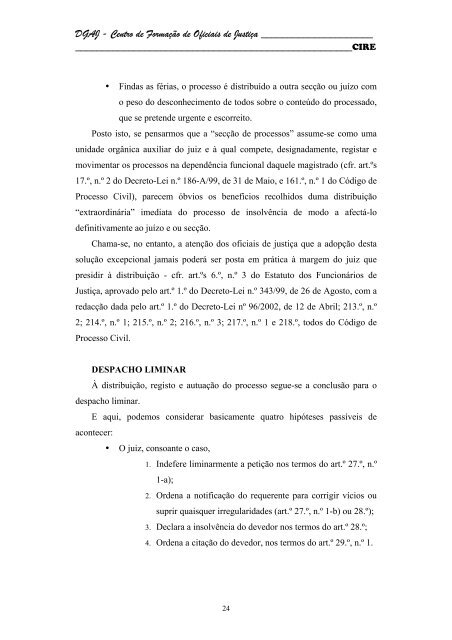 Código da Insolvência e da Recuperação de Empresas - DGAJ