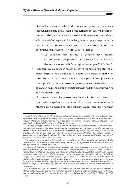 Código da Insolvência e da Recuperação de Empresas - DGAJ