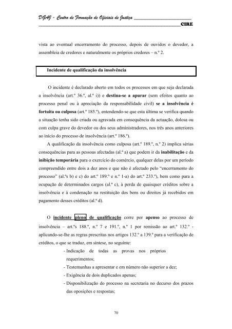 Código da Insolvência e da Recuperação de Empresas - DGAJ