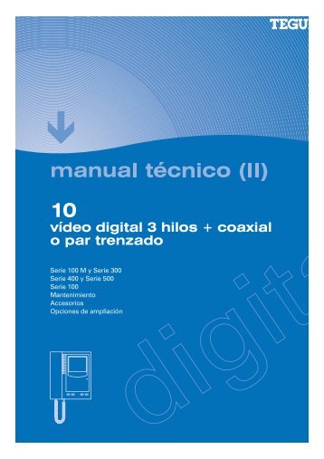 manual técnico (Il) - Tegui