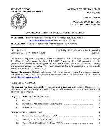 By Order Of The Air Force Instruction 32 7086 Secretary Of | by order of the air force instruction 32 7020 af by order By Order Of The Air Force Instruction 32 7086 Secretary Of | by order of the air force instruction 32 7020 af by order