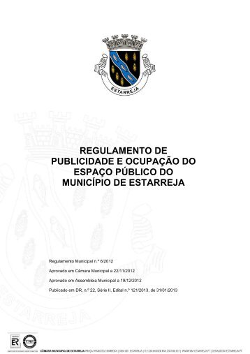 Regulamento Publicidade e Ocupação do Espaço ...